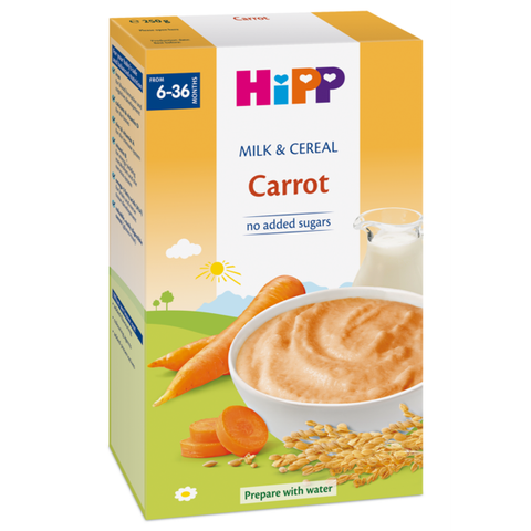  Bột DD HiPP sữa và rau củ cà rốt 250g 