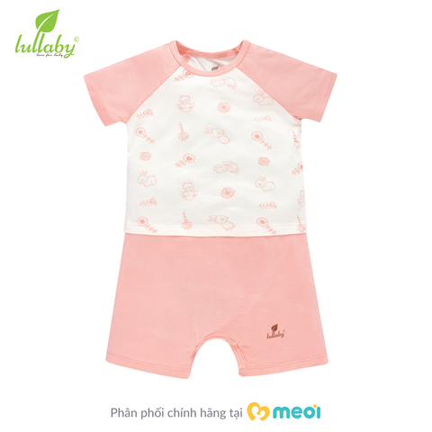  Body CT romper in họa tiết Lullaby NH690P (chim xanh - cú vàng - thỏ hồng) 