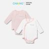 Set bodychip cúc chéo Chaang hồng 3-6M