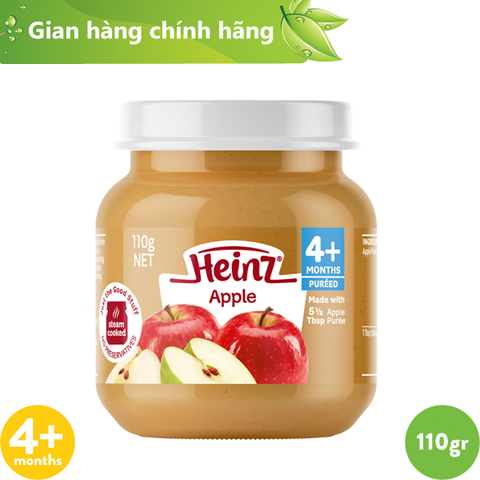  Dinh dưỡng đóng lọ Heinz táo nghiền 110g 