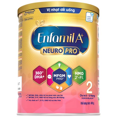  Enfamil A+ Neuropro + FL HMO số 2 cho bé 6-12M 400g New 