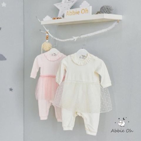  Set váy sao hồng quần chíp 12-18M Abbieoh 