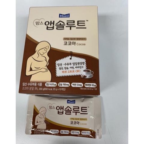  Sữa bầu Maeil Hàn Quốc vị Socola hộp 10 gói 