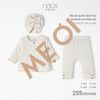 Bộ DT Nous thun tăm bèo gấu mix turban nơ be 9m