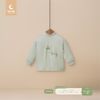 Áo DT cổ 3cm Moon giữ nhiệt boy xanh 12-18m