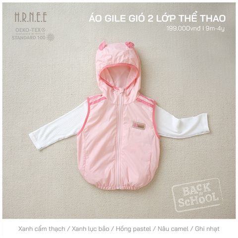  Áo gile Hrnee gió thể thao nhiều màu 