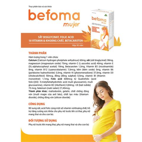  Vitamin tổng hợp Aplicaps Befoma 30v 