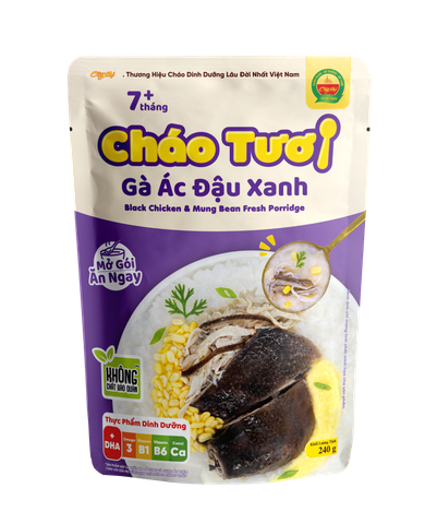  Cháo tươi Cây Thị gà ác đậu xanh 260g 7M+ 