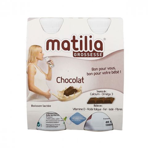  Sữa Matilia bầu vị chocolate (lốc 4 chai) 