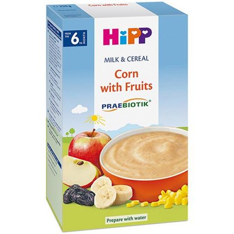  Bột DD HiPP vị hoa quả sữa bắp 250g 