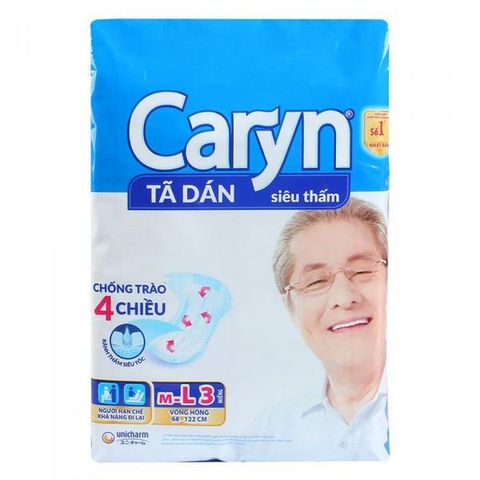  Tã giấy Caryn M/L 3 miếng 