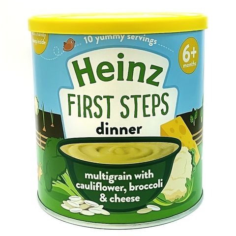  Bột Heinz ngũ cốc, súp lơ, bông cải, phomai 200g 4M 