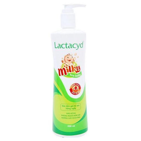  Sữa tắm gội cho bé Lactacyd Milky 500ml 