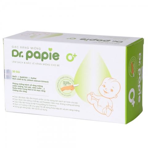  Gạc răng miệng Dr.PaPie rơ lưỡi cho bé từ sơ sinh 