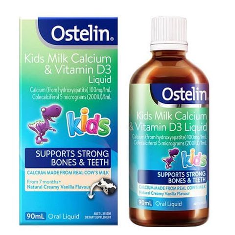  Siro Ostelin bổ sung canxi & vitamin D 90ml 7M+ 