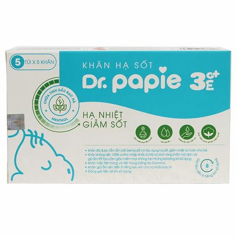  Khăn hạ sốt Dr.papie từ 3M 