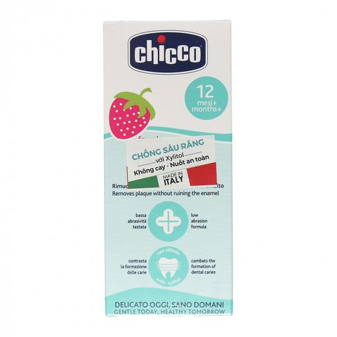  Kem đánh răng Chicco hương dâu 12M+ 