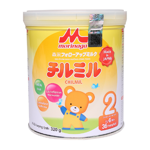  Sữa số 2 từ 6-36 tháng (320g) Morinaga (mẫu mới) 