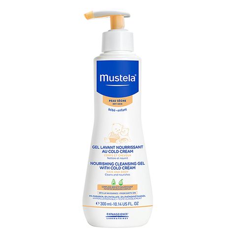  Gel tắm gội toàn thân cho da khô Mustela 300ml 