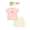 Bộ BG CT cài vai bèo hồng nhạt Lullaby size 12m NH311M