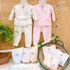 Bộ DTCL Hi Mom nỉ loang tăm thỏ nhiều màu size 1/2/3