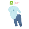 Set QA body dài tay gấu trăng xanh blue Lullaby size 6m NH687P