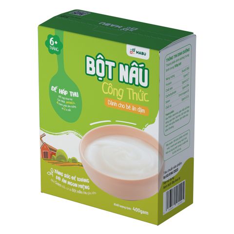  Bột ăn dặm 400g cho trẻ từ 6 tháng Mabu 