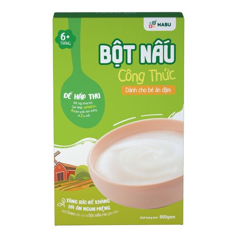  Bột ăn dặm 900g cho trẻ từ 6 tháng Mabu 