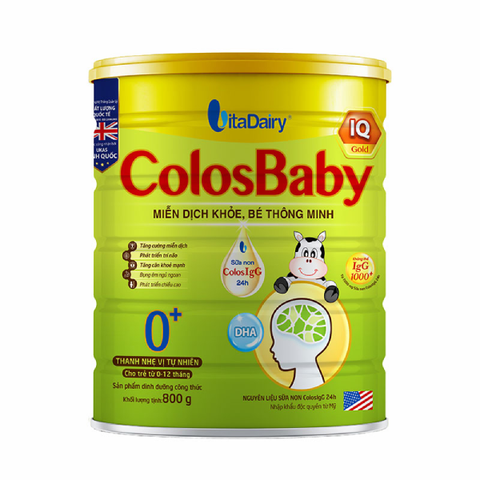  Sữa bột Colosbaby Bio Gold 0+ 800g 0-12M 