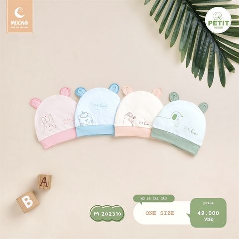  Set mũ, bao tay bao chân SS Moon trắng 