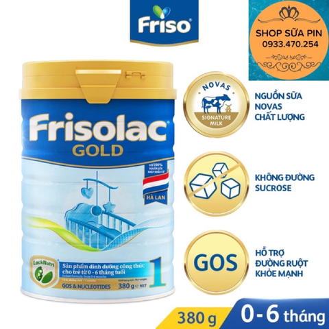  Sữa bột Frisolac Gold 1 380g 