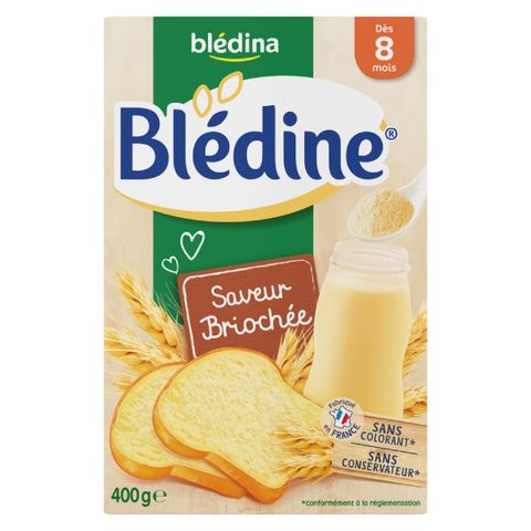  Bột lắc sữa Bledina vị bánh mì cho bé 8M 