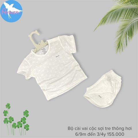  Bộ cài vai cộc sợi tre thông hơi AV067 6/9m - 3/4y 