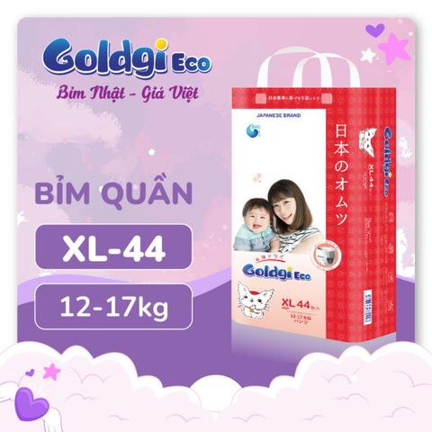  Bỉm quần Goldgi Eco size XL44 (12-17kg) 