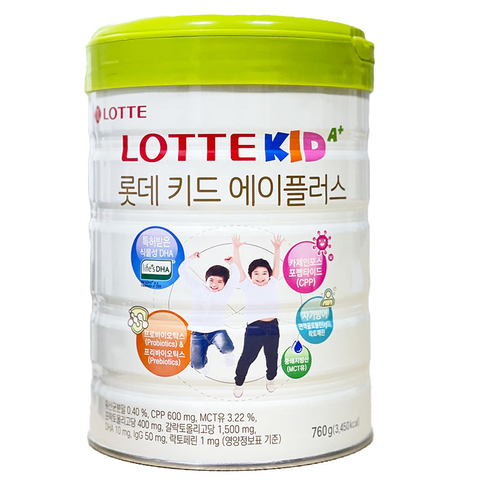  Sữa bột Lotte Kid A+ 760gr dành cho trẻ trên 1 tuổi 