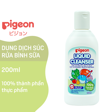  Dung dịch rửa bình sữa Pigeon 200ml 