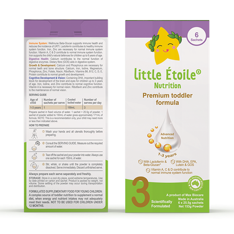  Sữa Little Étoile số 3 dạng thanh (1-3 tuổi) 
