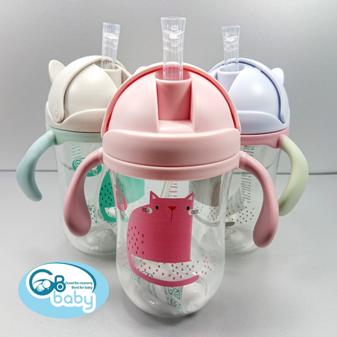  Bình nước Tritan mèo 300ml GB Baby 