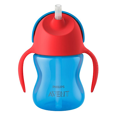  Bình tập uống có ống hút Avent 200ml 9M 