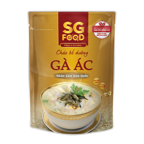  Cháo bổ dưỡng gà ác nhân sâm 240g SGF 