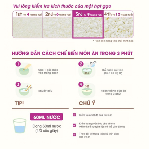  Cháo Mizco phomai, rau củ 9m Topkore 