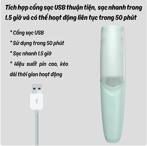  Tông đơ cắt tóc baby's hair Trimmer 13122 (có hút tóc) 