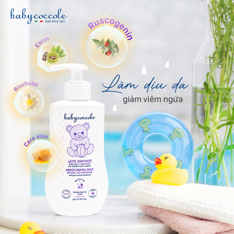  Sữa dưỡng ẩm hạnh nhân Babycoccole 250ml 0M+ 