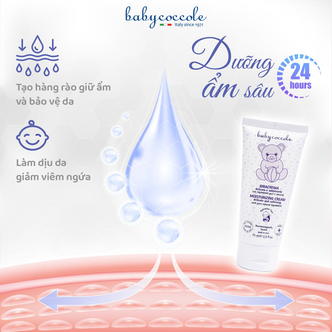  Kem dưỡng ẩm hạnh nhân Babycoccle 75ml 0M+ 