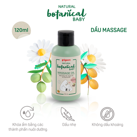  Dầu massage natural Botanical Pigeon 120ml 