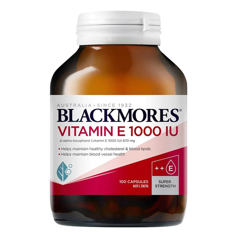  Viên Blackmores Natural E1000 bổ sung vitamin E (100 viên) 