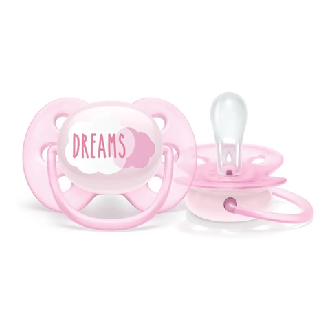  Ty ngậm Avent Dream màu hồng 0-6M 