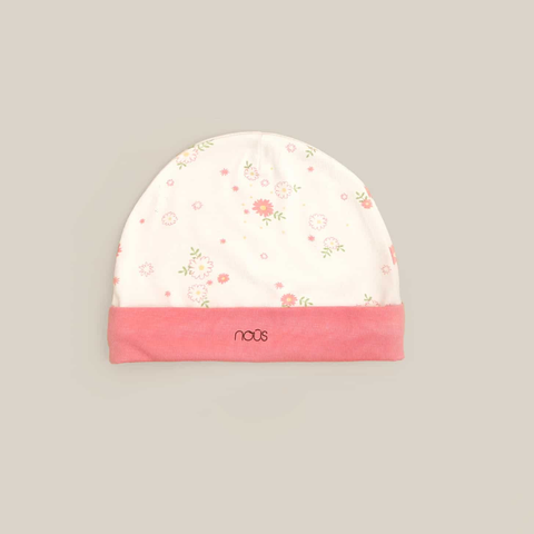  Mũ hoạ tiết pink daisy FS 