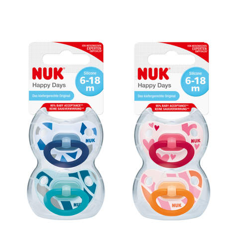  Bộ 2 ti giả NUK silicone Genius 6-18M 