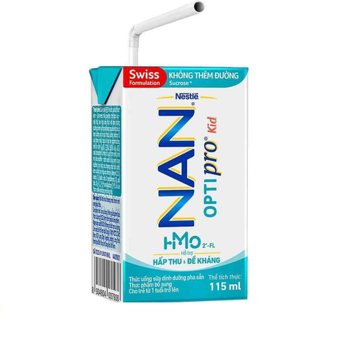  Sữa bột pha sẵn Nan 115ml (vỉ 6 hộp) có thẻ cào 